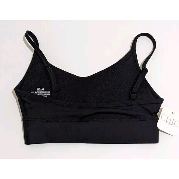 5/$20 Zenana Women's Padded Sport Bra Black Size XS NWT H - Picture 3 of 4